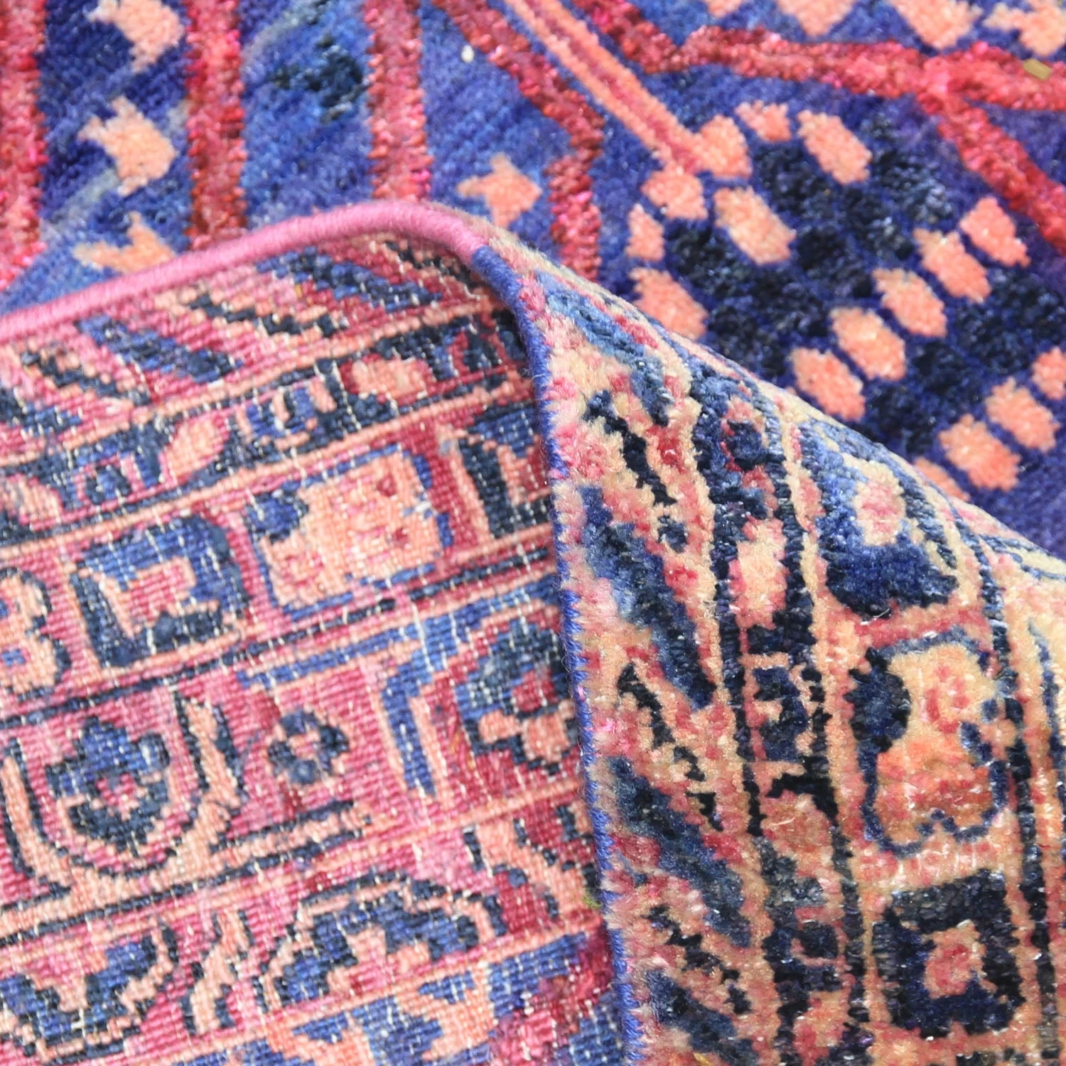 Blue Transitional Wool Silk Blend Rug - 11'8" X 15'2" 8 Blue Transitional Wool Silk Blend Rug - 11'8" X 15'2" - Image 6