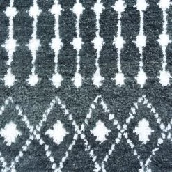 Grey Moroccan Wool Cotton Blend Rug - 5' X 8' -Home Comprehensive Shop 3006354 2