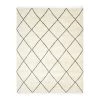 Ivory Moroccan Diamond Shag Rug - 8' X 10' 2 Ivory Moroccan Diamond Shag Rug - 8' X 10' -Home Comprehensive Shop 3006355