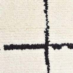 Ivory Moroccan Wool Cotton Blend Rug - 8' X 10' 12 Ivory Moroccan Wool Cotton Blend Rug - 8' X 10' -Home Comprehensive Shop 3006356 2