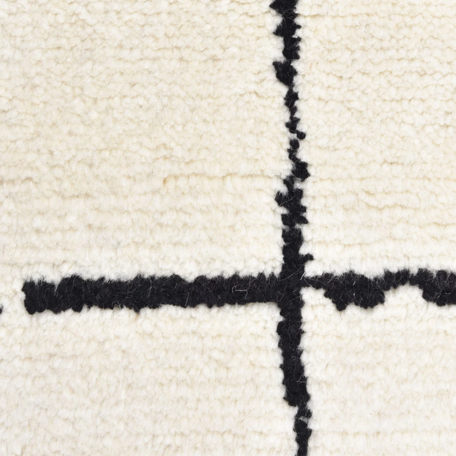 Ivory Moroccan Wool Cotton Blend Rug - 8' X 10' 5 Ivory Moroccan Wool Cotton Blend Rug - 8' X 10' - Image 3