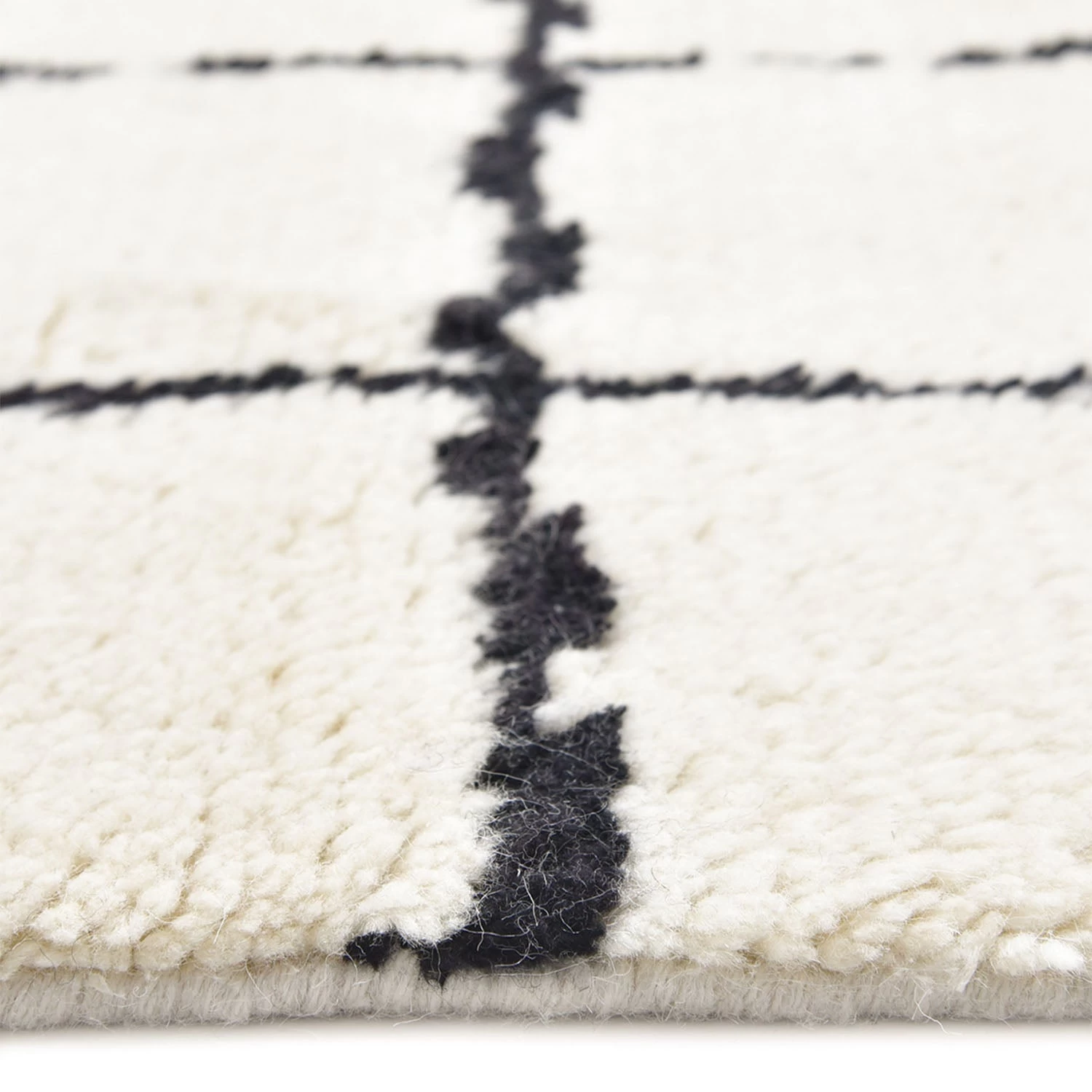 Ivory Moroccan Wool Cotton Blend Rug - 8' X 10' 8 Ivory Moroccan Wool Cotton Blend Rug - 8' X 10' - Image 6