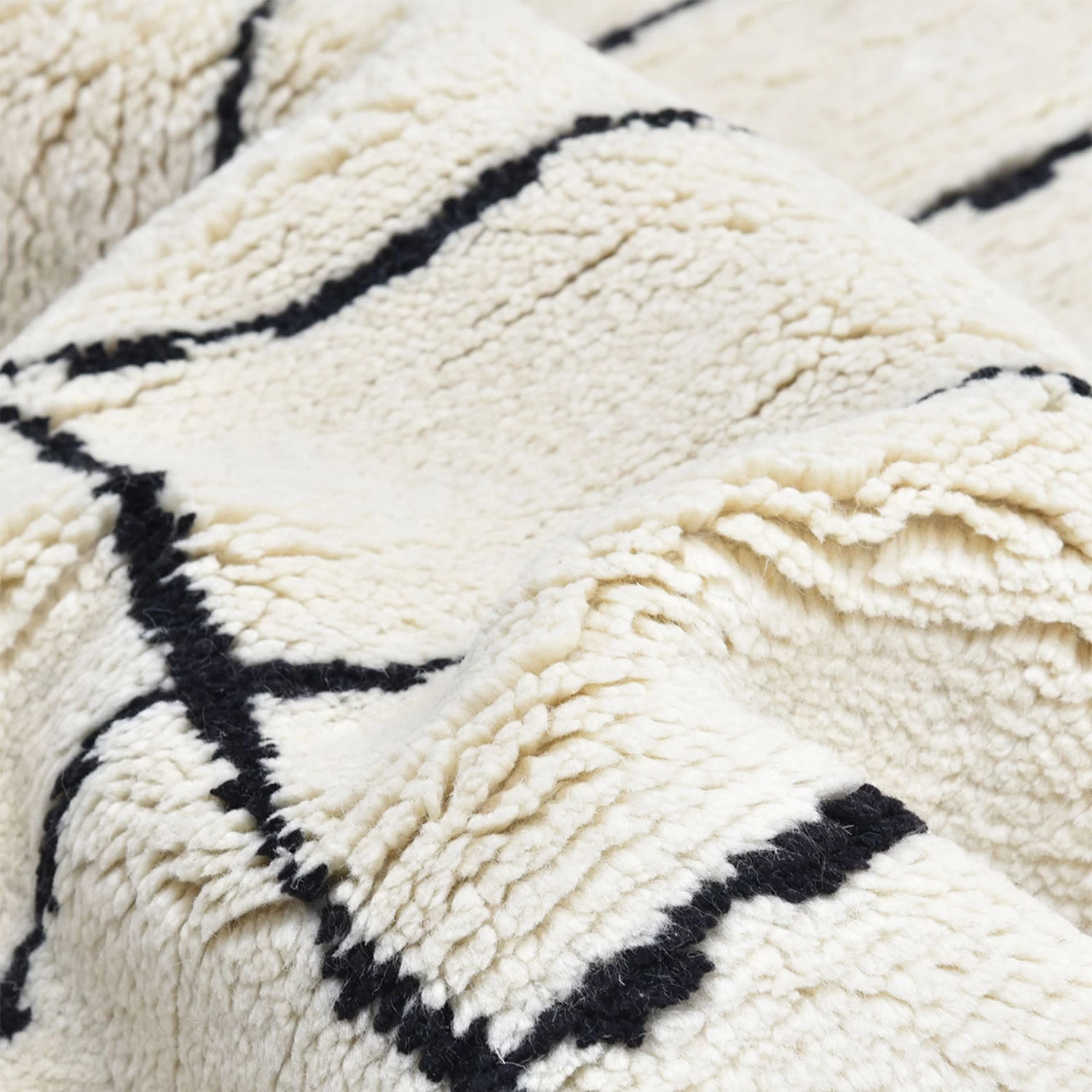 Ivory Moroccan Wool Cotton Blend Rug - 8' X 10' 9 Ivory Moroccan Wool Cotton Blend Rug - 8' X 10' - Image 7