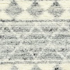 Grey Moroccan Wool Cotton Blend Rug - 8' X 10' 12 Grey Moroccan Wool Cotton Blend Rug - 8' X 10' -Home Comprehensive Shop 3006358 2