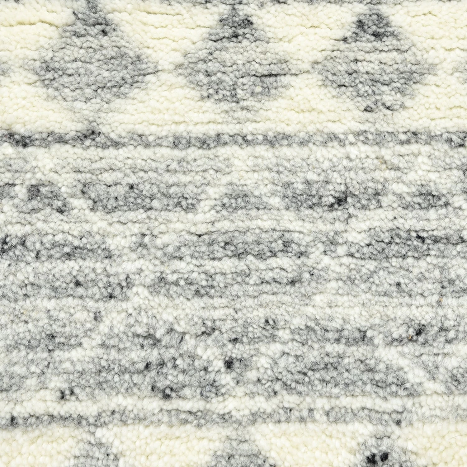 Grey Moroccan Wool Cotton Blend Rug - 8' X 10' 5 Grey Moroccan Wool Cotton Blend Rug - 8' X 10' - Image 3