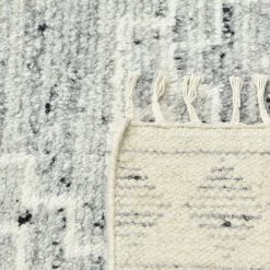 Grey Moroccan Wool Cotton Blend Rug - 8' X 10' 13 Grey Moroccan Wool Cotton Blend Rug - 8' X 10' -Home Comprehensive Shop 3006358 3