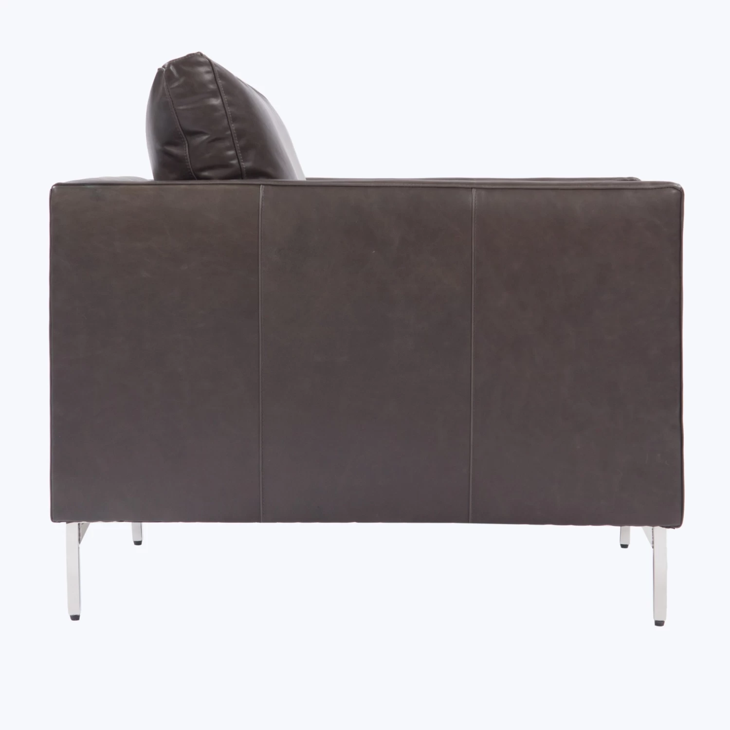 Hannah Leather Chair W/ Steel Legs 5 Hannah Leather Chair W/ Steel Legs - Image 3