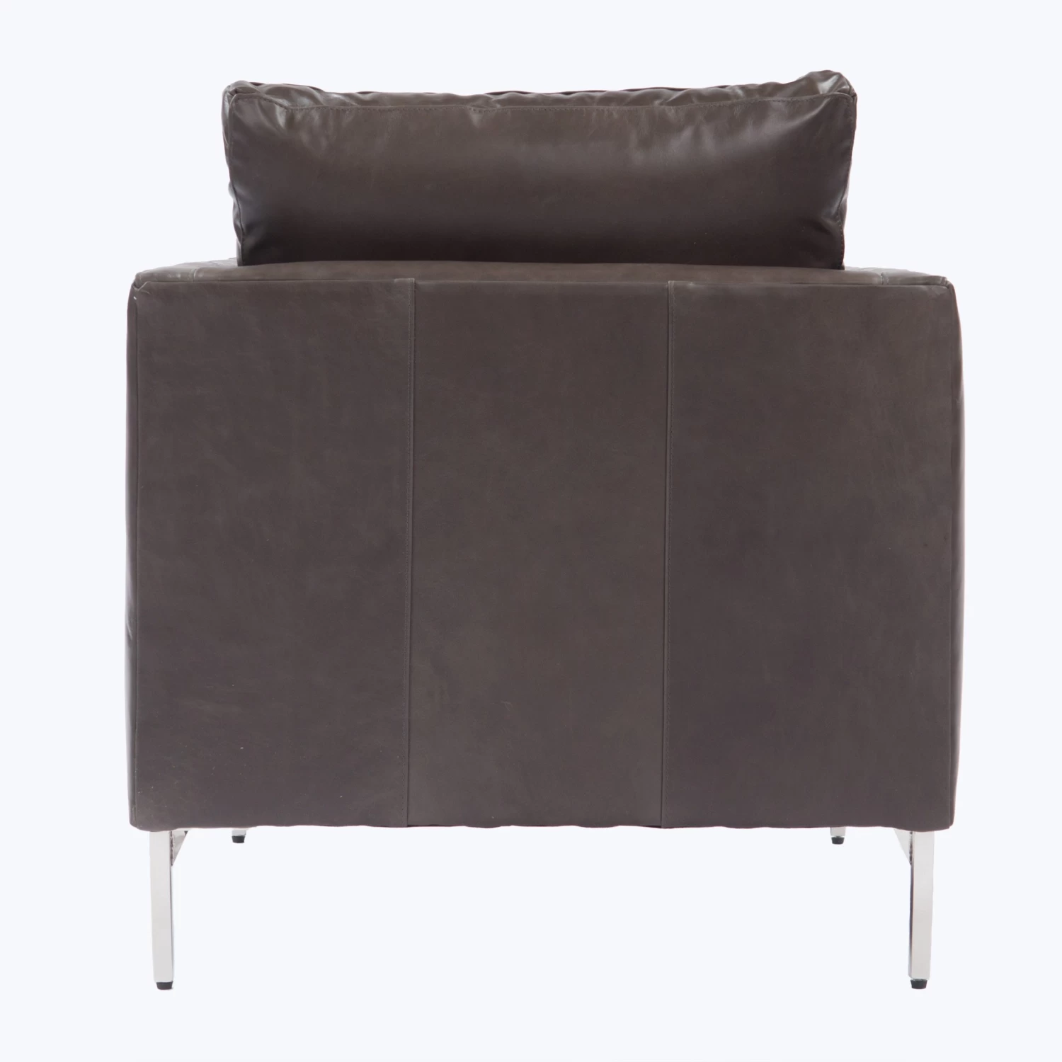 Hannah Leather Chair W/ Steel Legs 6 Hannah Leather Chair W/ Steel Legs - Image 4