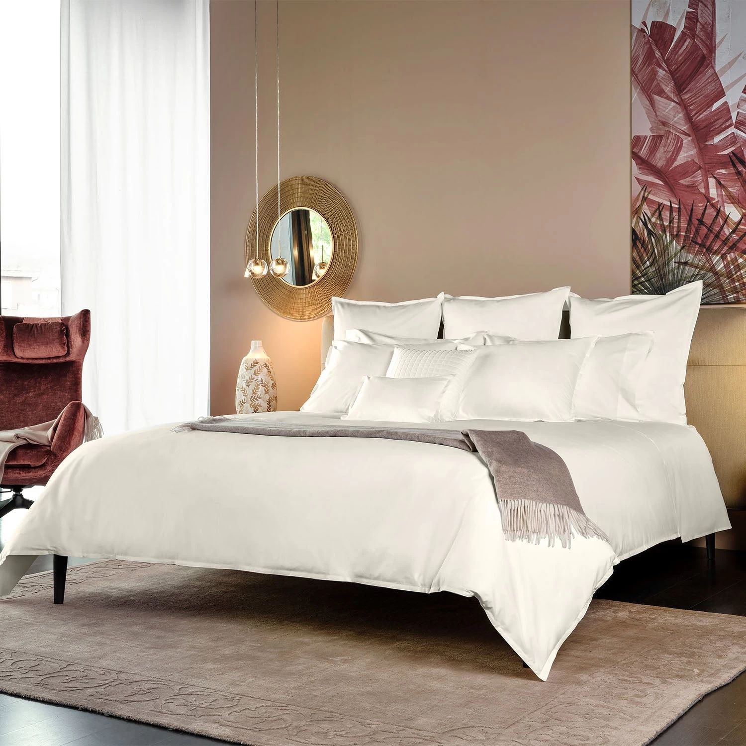 Lineare Sateen Sheets & Pillowcases, Ivory 6 Lineare Sateen Sheets & Pillowcases, Ivory - Image 4