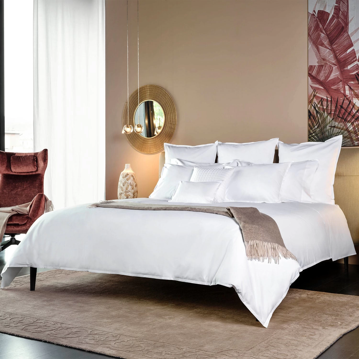 Lineare Sateen Sheets & Pillowcases, White 6 Lineare Sateen Sheets & Pillowcases, White - Image 4