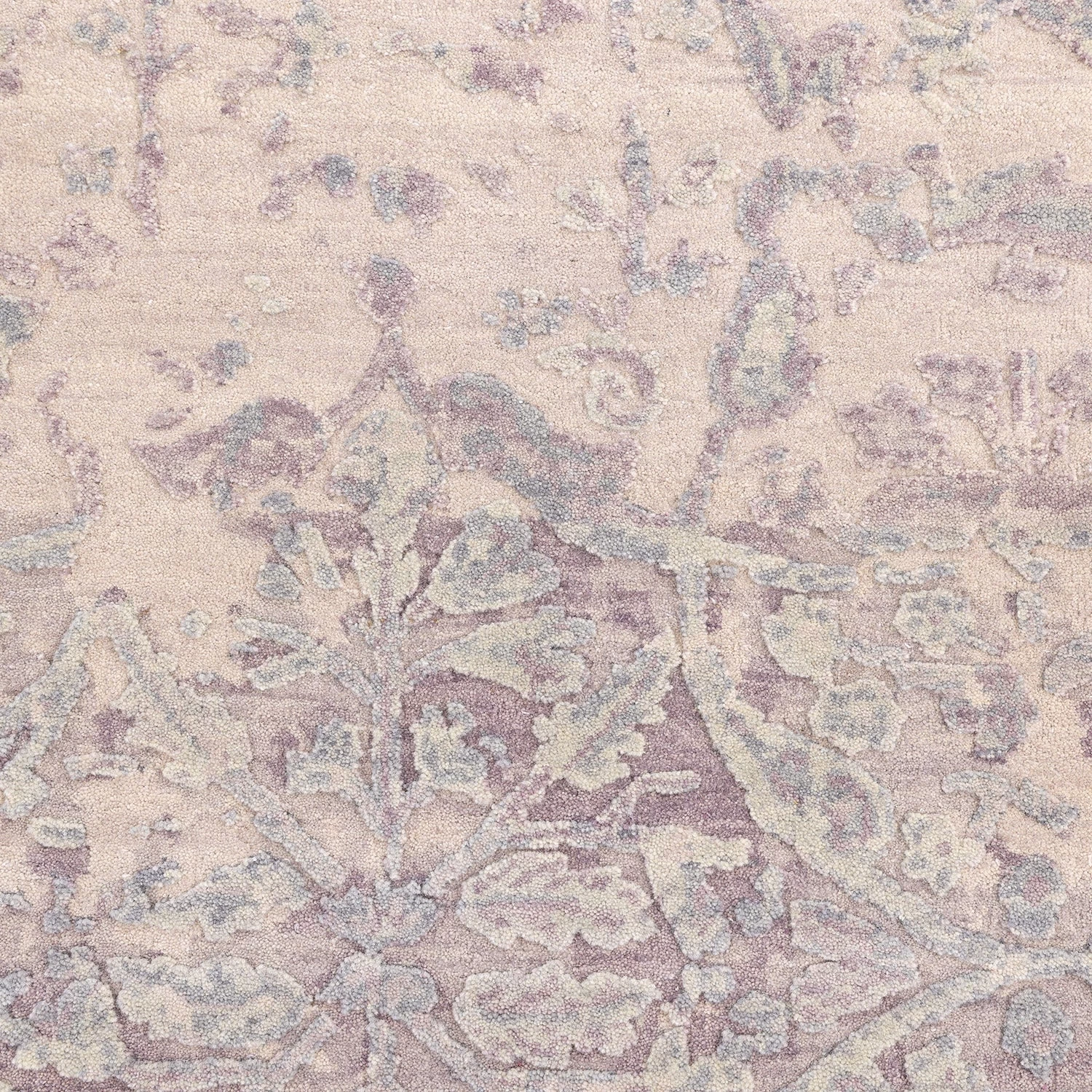 Grey Transitional Wool Cotton Blend Rug - 9' X 11'11" 4 Grey Transitional Wool Cotton Blend Rug - 9' X 11'11" - Image 2