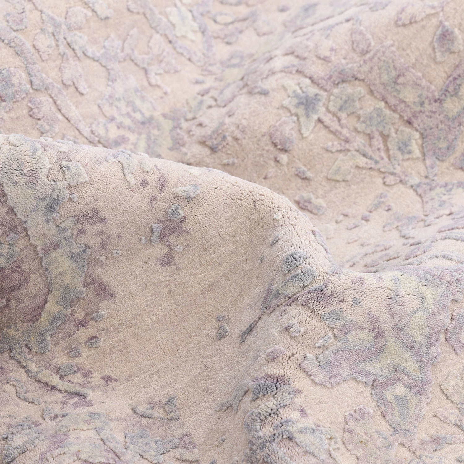 Grey Transitional Wool Cotton Blend Rug - 9' X 11'11" 10 Grey Transitional Wool Cotton Blend Rug - 9' X 11'11" - Image 8