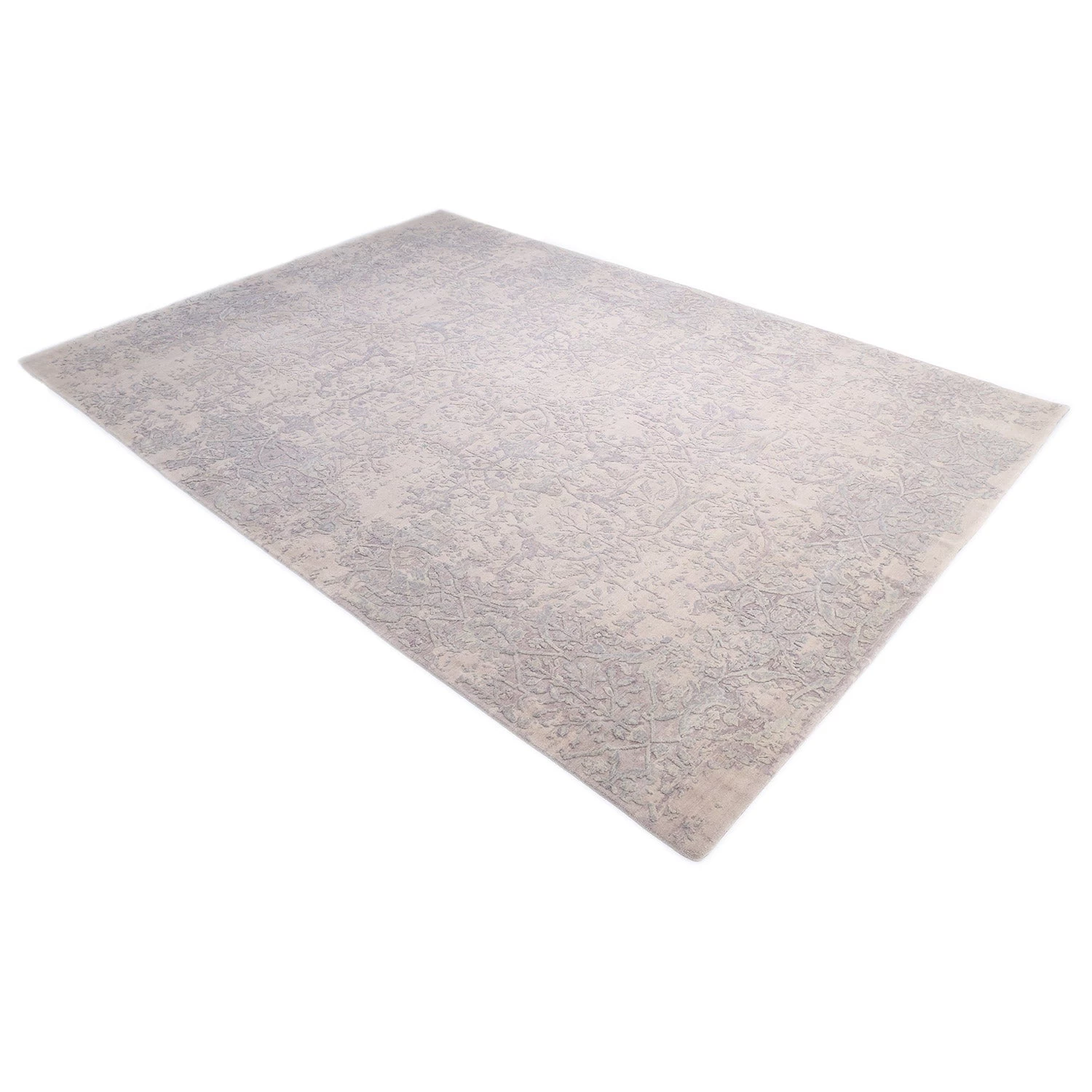 Grey Transitional Wool Cotton Blend Rug - 9' X 11'11" 11 Grey Transitional Wool Cotton Blend Rug - 9' X 11'11" - Image 9