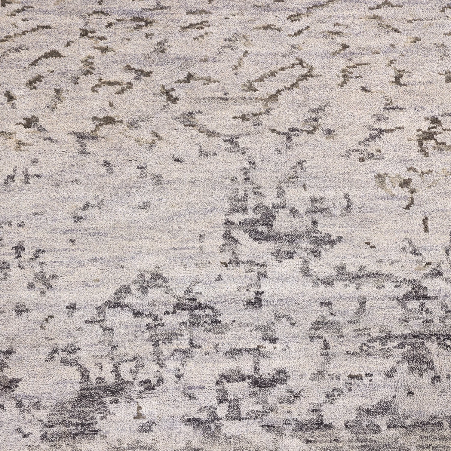 Grey Transitional Wool Cotton Blend Rug - 7'11" X 9'7" 4 Grey Transitional Wool Cotton Blend Rug - 7'11" X 9'7" - Image 2