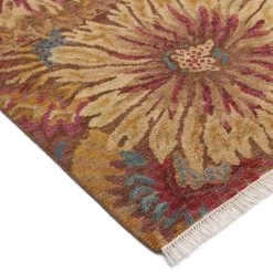 Brown Transitional Wool Cotton Blend Rug - 10'1" X 13'9" 12 Brown Transitional Wool Cotton Blend Rug - 10'1" X 13'9" -Home Comprehensive Shop 3023859 2