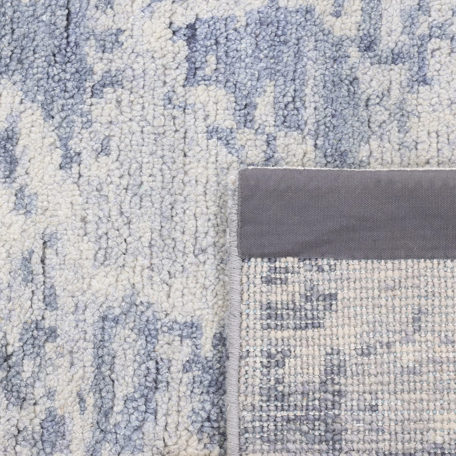 Grey Transitional Wool Cotton Blend Rug - 8'10" X 12'3" 7 Grey Transitional Wool Cotton Blend Rug - 8'10" X 12'3" - Image 5