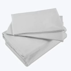 Lineare Sateen Sheets & Pillowcases, Pearl
