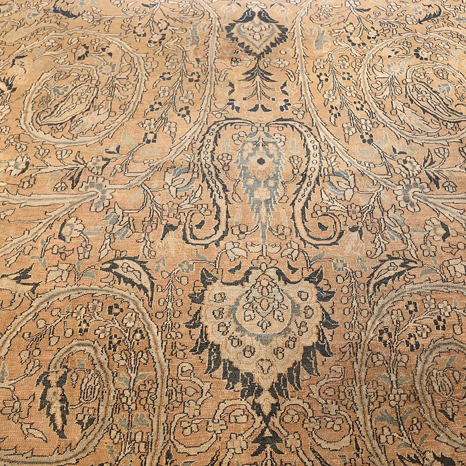 Brown Antique Persian Khorassan Rug - 11'10" X 18'7" 10 Brown Antique Persian Khorassan Rug - 11'10" X 18'7" - Image 8