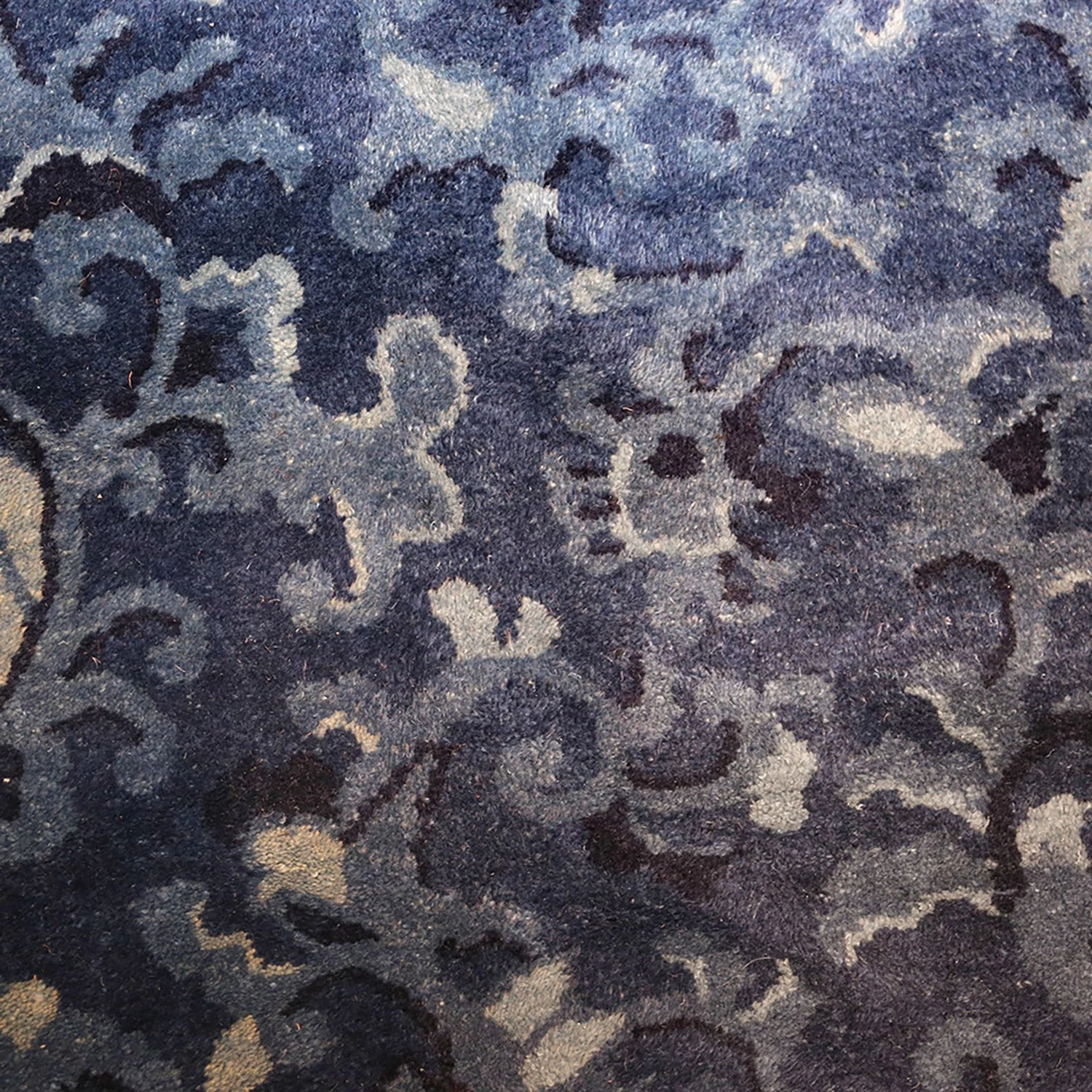 Blue Antique Chinese Rug - 11'1" X 24'6" 6 Blue Antique Chinese Rug - 11'1" X 24'6" - Image 4