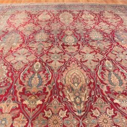 Red Antique Persian Kerman Rug - 13' X 21'2" -Home Comprehensive Shop 3026488 4