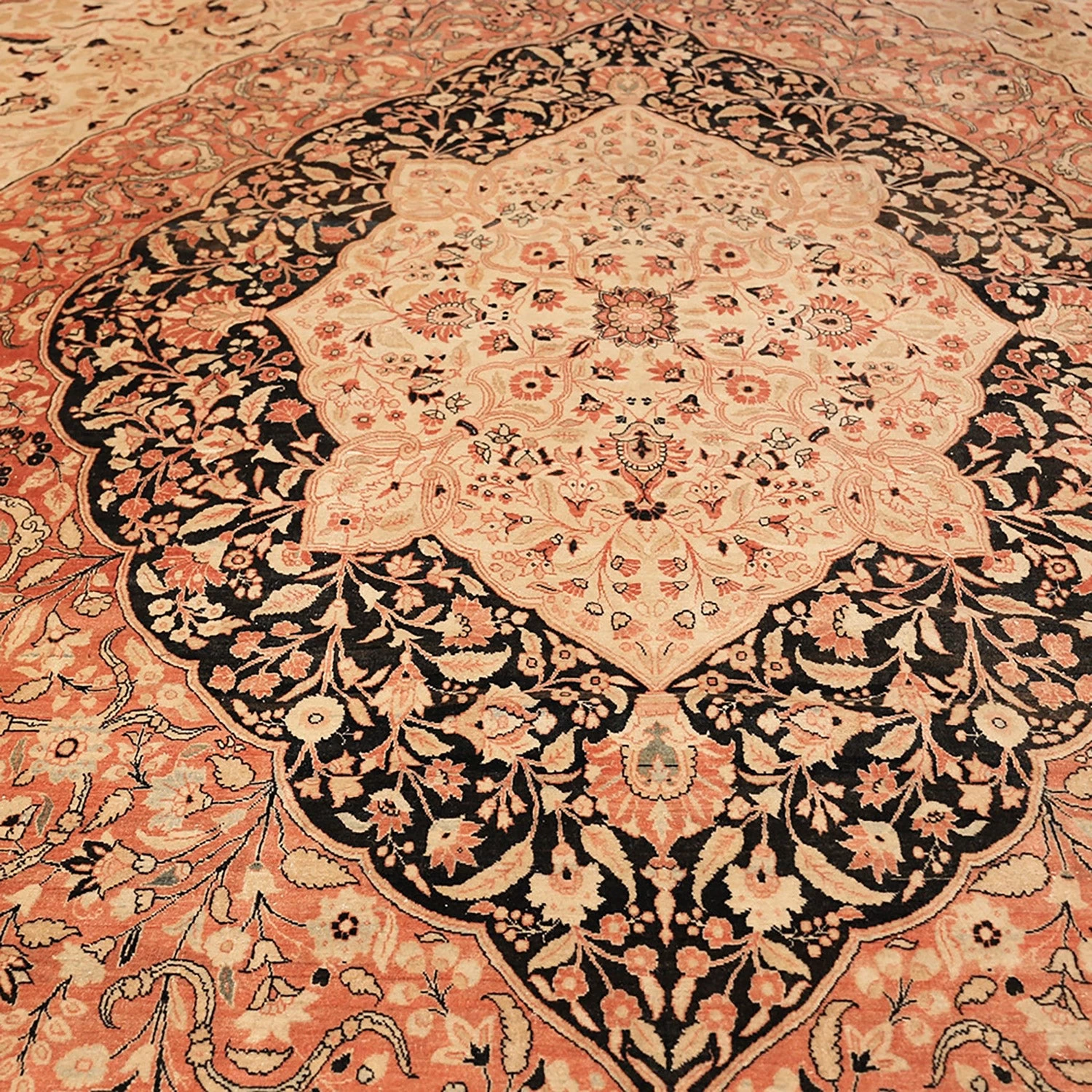 Red Antique Tabriz Persian Rug - 16' X 25'4" 5 Red Antique Tabriz Persian Rug - 16' X 25'4" - Image 3