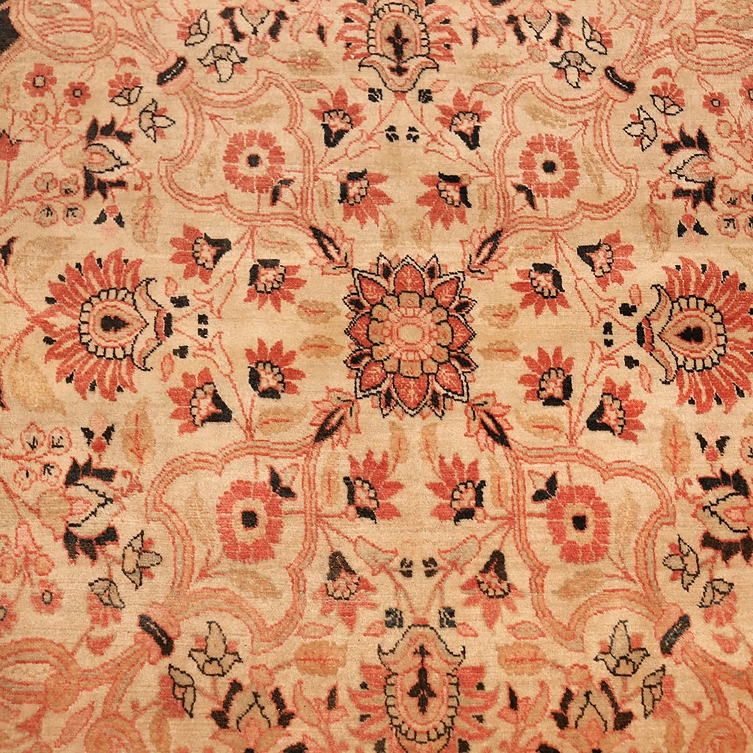 Red Antique Tabriz Persian Rug - 16' X 25'4" 7 Red Antique Tabriz Persian Rug - 16' X 25'4" - Image 5