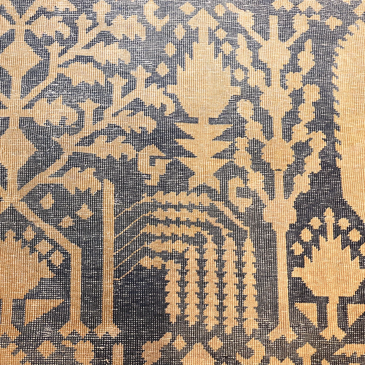 Blue Antique Indian Rug - 10'10" X 18'6" 4 Blue Antique Indian Rug - 10'10" X 18'6" - Image 2