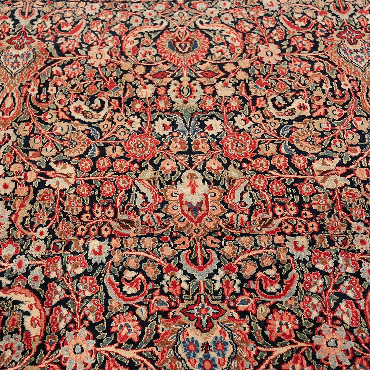 Red Antique Persian Khorassan Rug - 13'3" X 19'2" 12 Red Antique Persian Khorassan Rug - 13'3" X 19'2" - Image 10