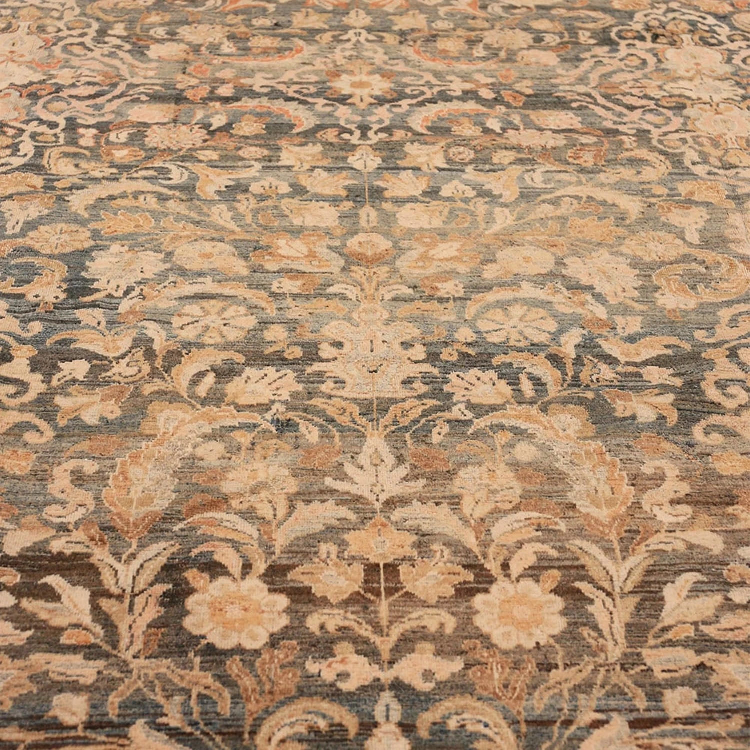 Blue Antique Persian Malayer Rug - 12' X 18' 9 Blue Antique Persian Malayer Rug - 12' X 18' - Image 7