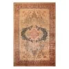 Beige And Orange Antique Persian Tabriz Rug - 12'6" X 18'10"