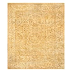 Brown Antique Indian Agra Rug - 16' X 19'6"