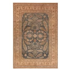 Brown Antique Khorassan Persian Rug - 8'4" X 12'