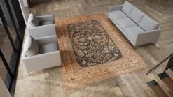 Brown Antique Khorassan Persian Rug - 8'4" X 12' 8 Brown Antique Khorassan Persian Rug - 8'4" X 12' -Home Comprehensive Shop 3026539 2