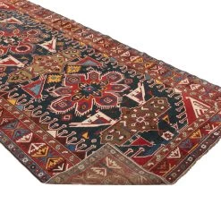 Red And Blue Antique Turkish Runner - 4'11'' X 10'11'' 10 Red And Blue Antique Turkish Runner - 4'11'' X 10'11'' -Home Comprehensive Shop 3027083 4