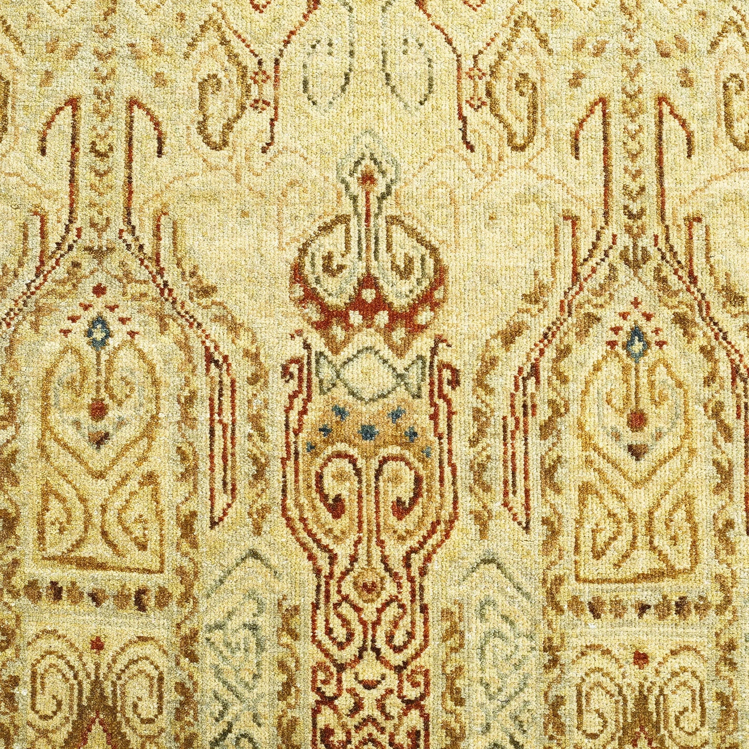 Beige Modern Wool Rug - 5'1" X 8' 4 Beige Modern Wool Rug - 5'1" X 8' - Image 2