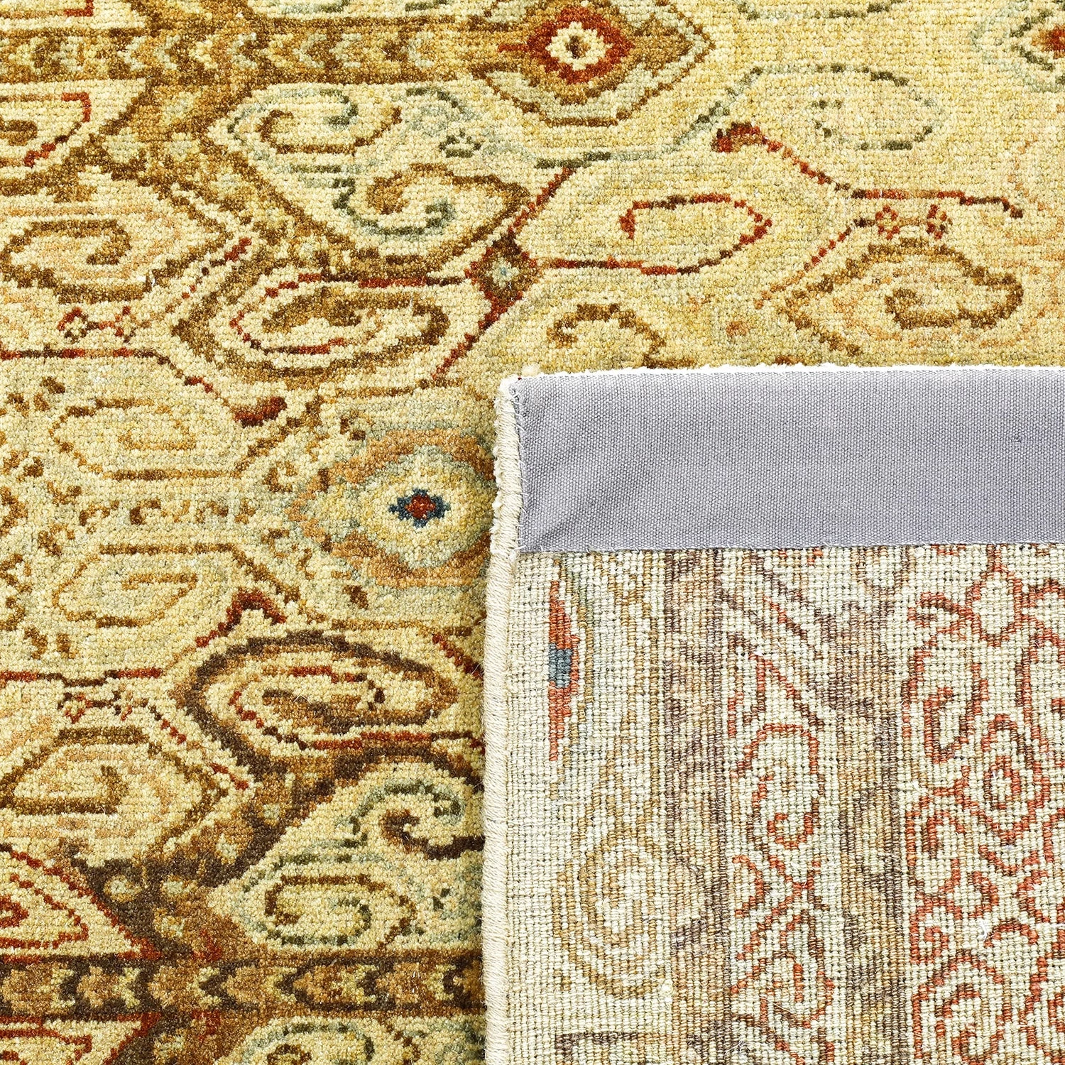 Beige Modern Wool Rug - 5'1" X 8' 7 Beige Modern Wool Rug - 5'1" X 8' - Image 5