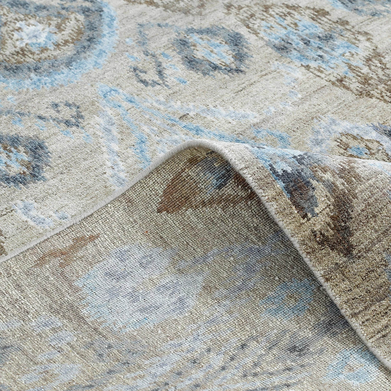 Grey Modern Wool Rug - 5' X 7' 8 Grey Modern Wool Rug - 5' X 7' - Image 6