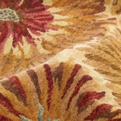 Gold And Red Modern Wool Rug - 6'1" X 8'10" 19 Gold And Red Modern Wool Rug - 6'1" X 8'10" -Home Comprehensive Shop 3027320 7