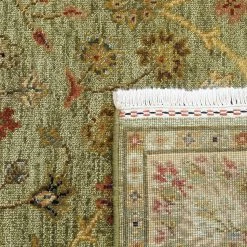 Green Traditional Wool Rug - 5' X 8' -Home Comprehensive Shop 3027338 4 a346f494 1dbe 48cb 8443 9acc6374604b