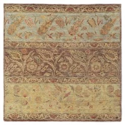 Multi Transitional Wool Rug - 5'5" X 5'5"