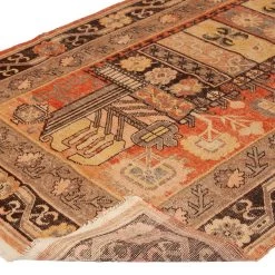 Red Vintage Traditional Kohtan Wool Rug - 4'6" X 9'4" 9 Red Vintage Traditional Kohtan Wool Rug - 4'6" X 9'4" -Home Comprehensive Shop 3027855 4