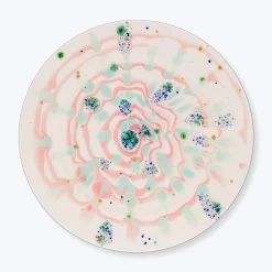 Winter Dinner Rim Plate Pink