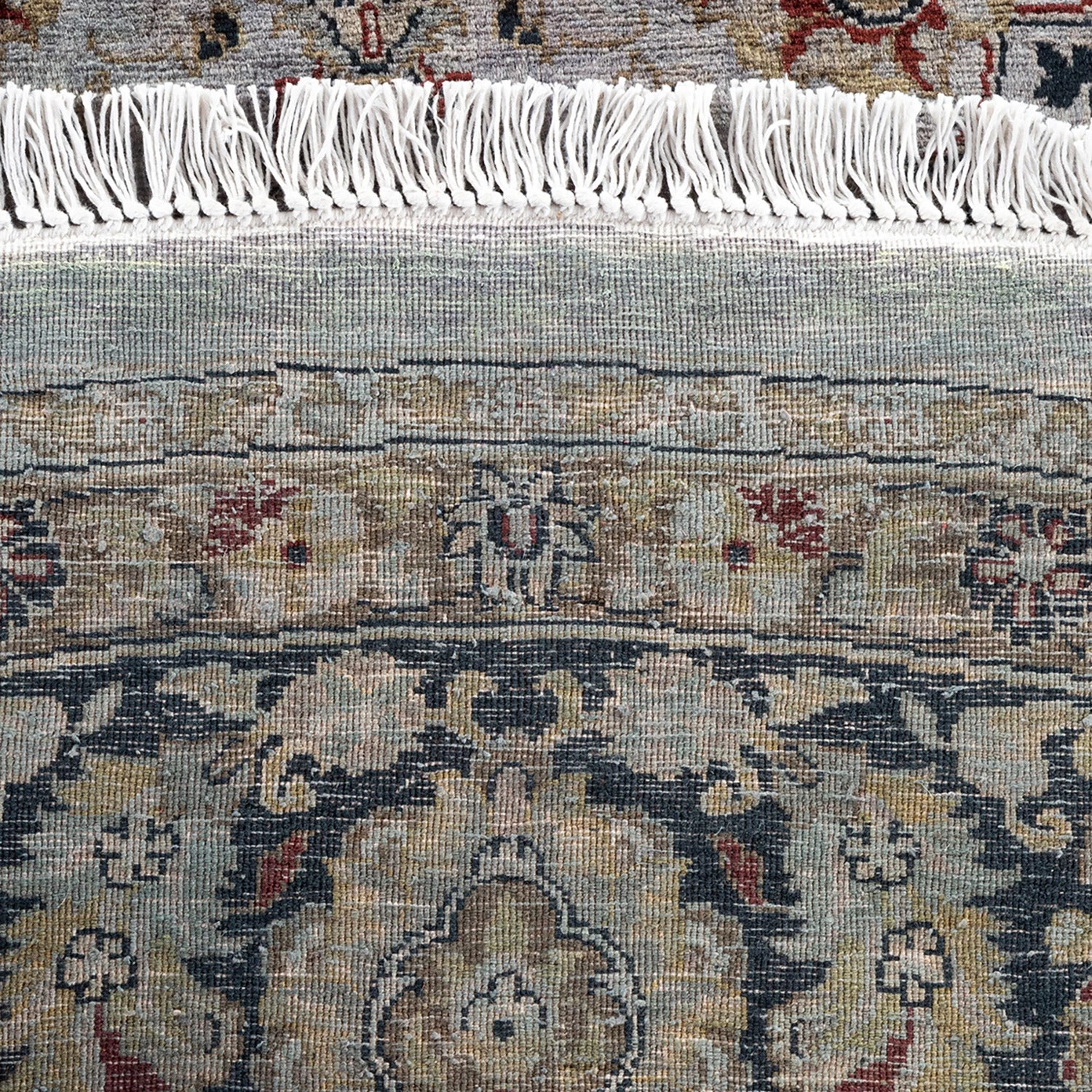 Grey Overdyed Wool Rug - 7'1" Round 9 Grey Overdyed Wool Rug - 7'1" Round - Image 7