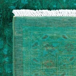 Green Overdyed Wool Rug - 10'2" X 13'6" 16 Green Overdyed Wool Rug - 10'2" X 13'6" -Home Comprehensive Shop 3029358 6