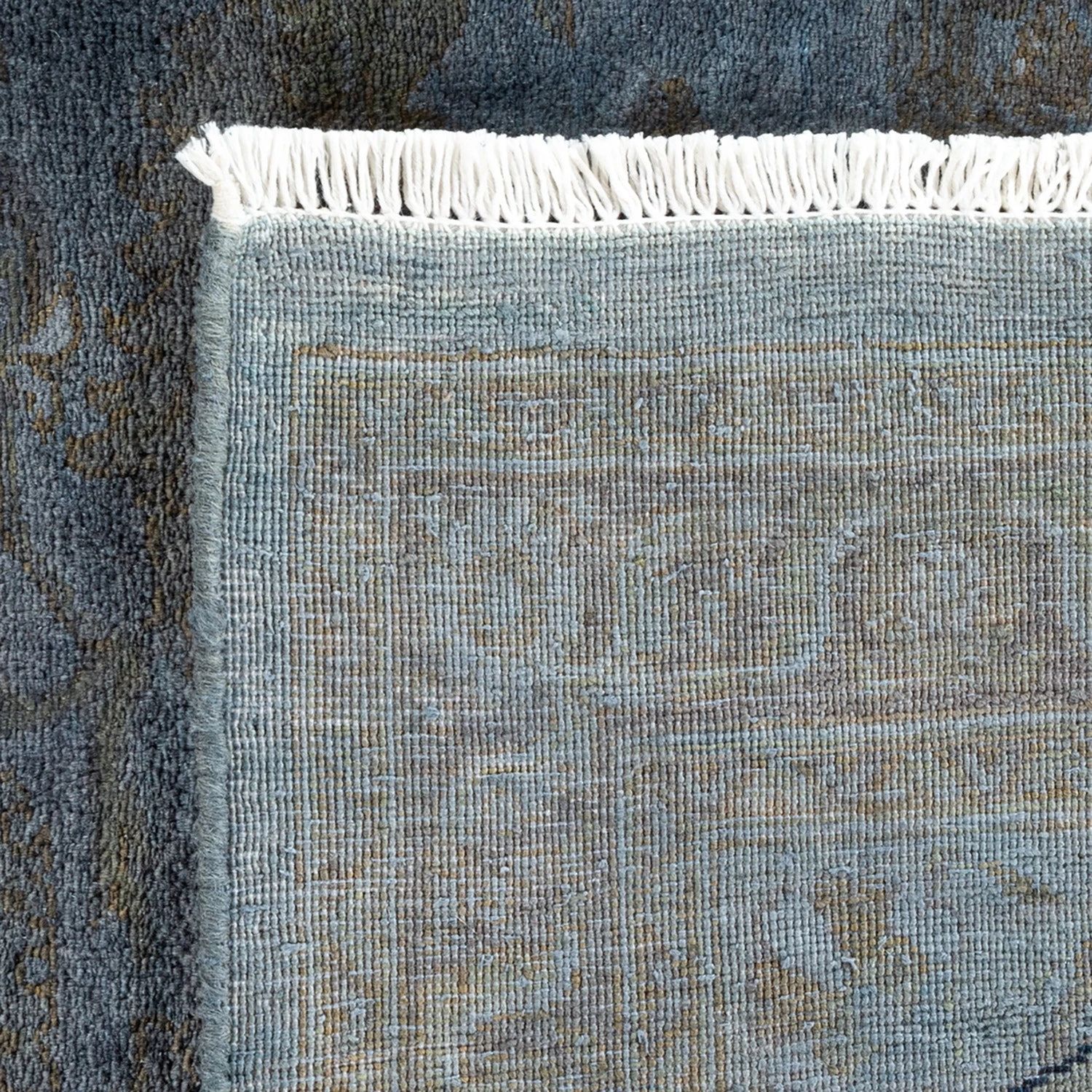 Grey Overdyed Wool Rug - 8'1" X 10'1" 8 Grey Overdyed Wool Rug - 8'1" X 10'1" - Image 6