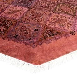 Pink Overdyed Wool Octagan Rug - 7'1" X 7'1" 12 Pink Overdyed Wool Octagan Rug - 7'1" X 7'1" -Home Comprehensive Shop 3029393 2