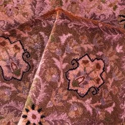 Pink Overdyed Wool Octagan Rug - 7'1" X 7'1" 14 Pink Overdyed Wool Octagan Rug - 7'1" X 7'1" -Home Comprehensive Shop 3029393 4