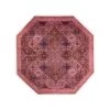 Pink Overdyed Wool Octagan Rug - 7'1" X 7'1" 1 Pink Overdyed Wool Octagan Rug - 7'1" X 7'1" -Home Comprehensive Shop 3029393 7