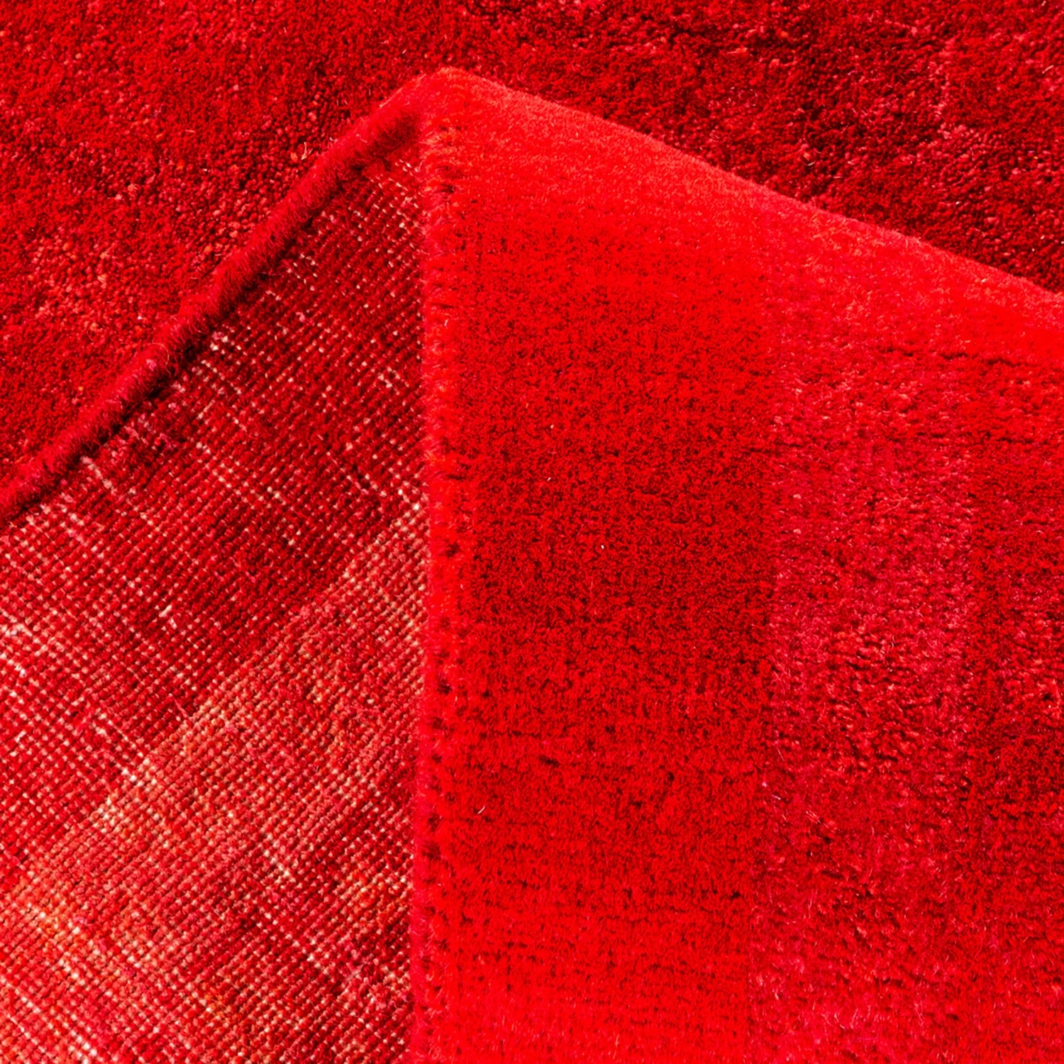 Red Overdyed Wool Rug - 10'2" X 14'2" 8 Red Overdyed Wool Rug - 10'2" X 14'2" - Image 6