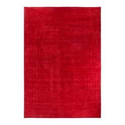 Red Overdyed Wool Rug - 10'2" X 14'2"